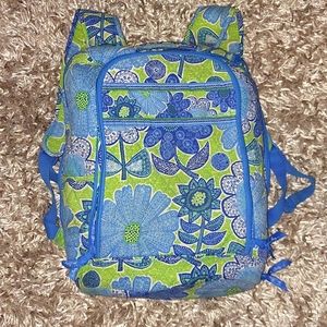 SOLD*** Vera Bradley RETIRED Print Doodle Daisy LG Campus Tech Laptop Backpack